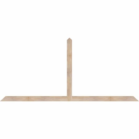 Ekena Millwork Portland Smooth Timber Gable Bracket, Douglas Fir, 96"W x 44"H x 1 1/2"D x 3 1/2"F, 11/12 Pitch GBW096X44X0204POR00SDF